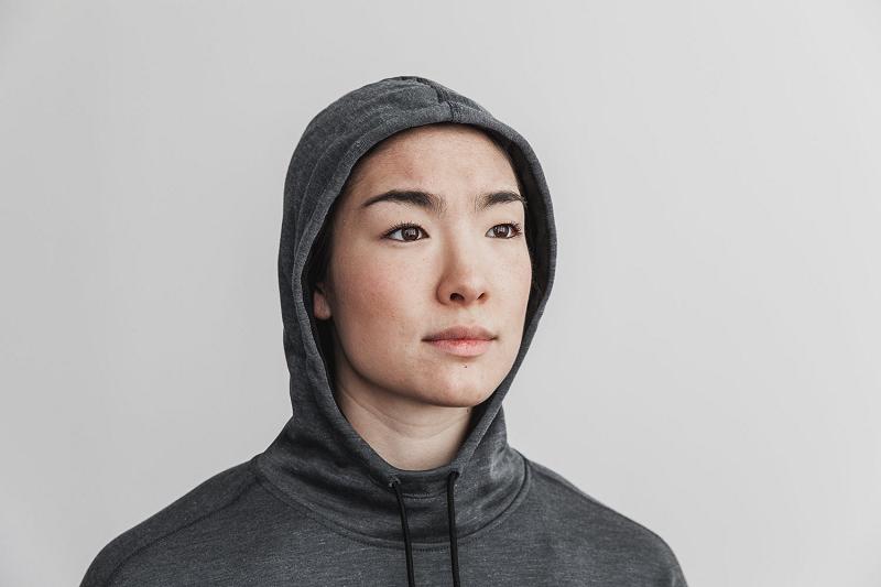 Dark / Grey Nobull WoHoodie Women's Hoodie | CA Z2188U